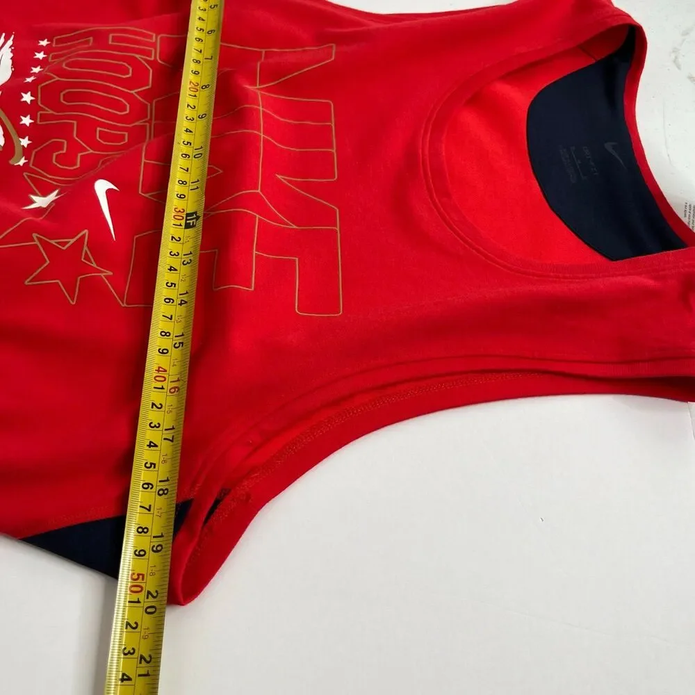NWT Nike Men's Dri-FIT Primary Graphic Versatile Tank Top Red Size M #355
